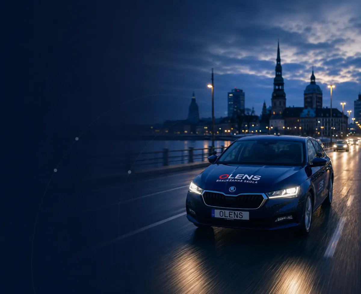 B kategorijas apmācība Olens-S autoskolā